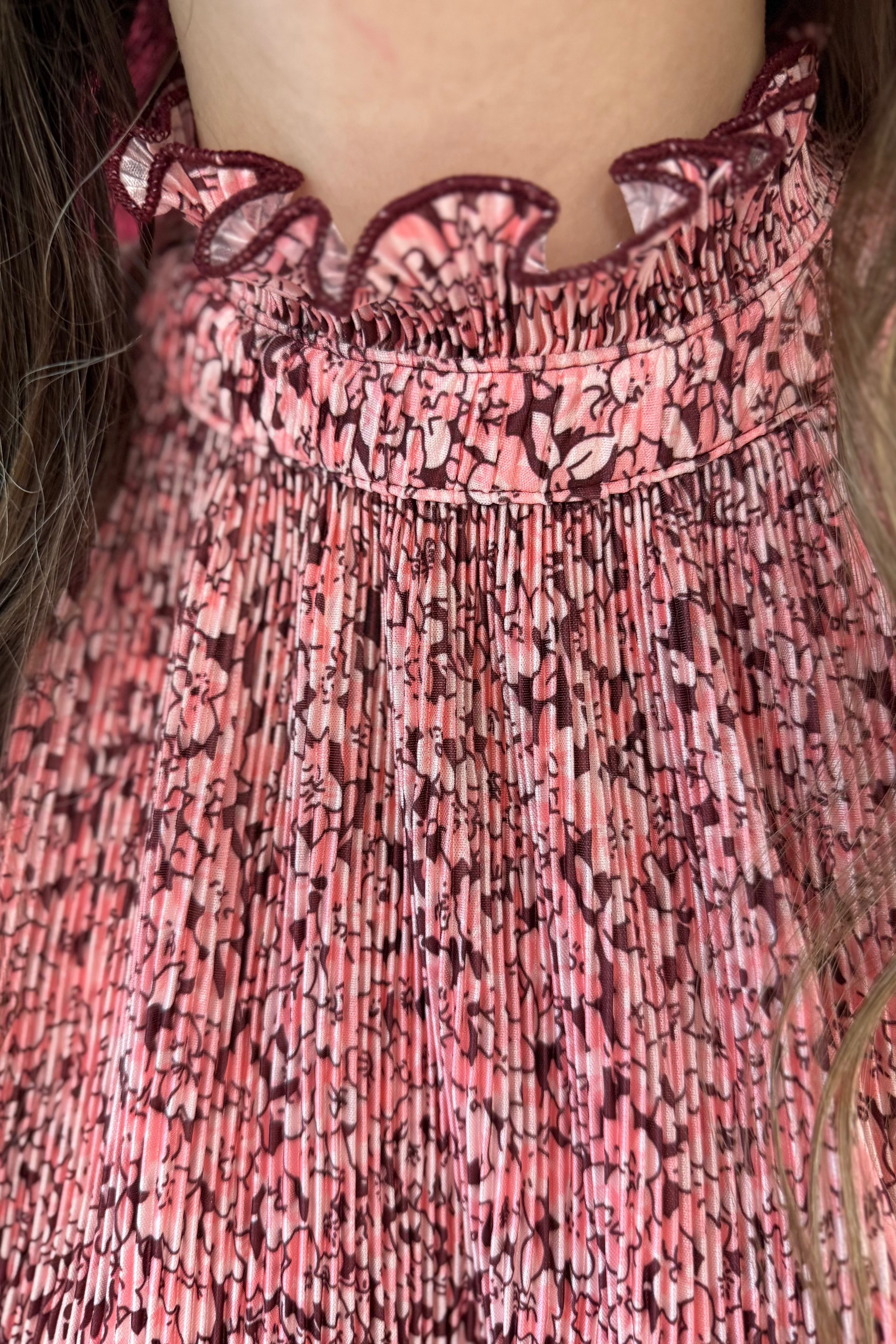 Dull Satin Mock Neck Halter Top JR TOP DRESSY EASEL