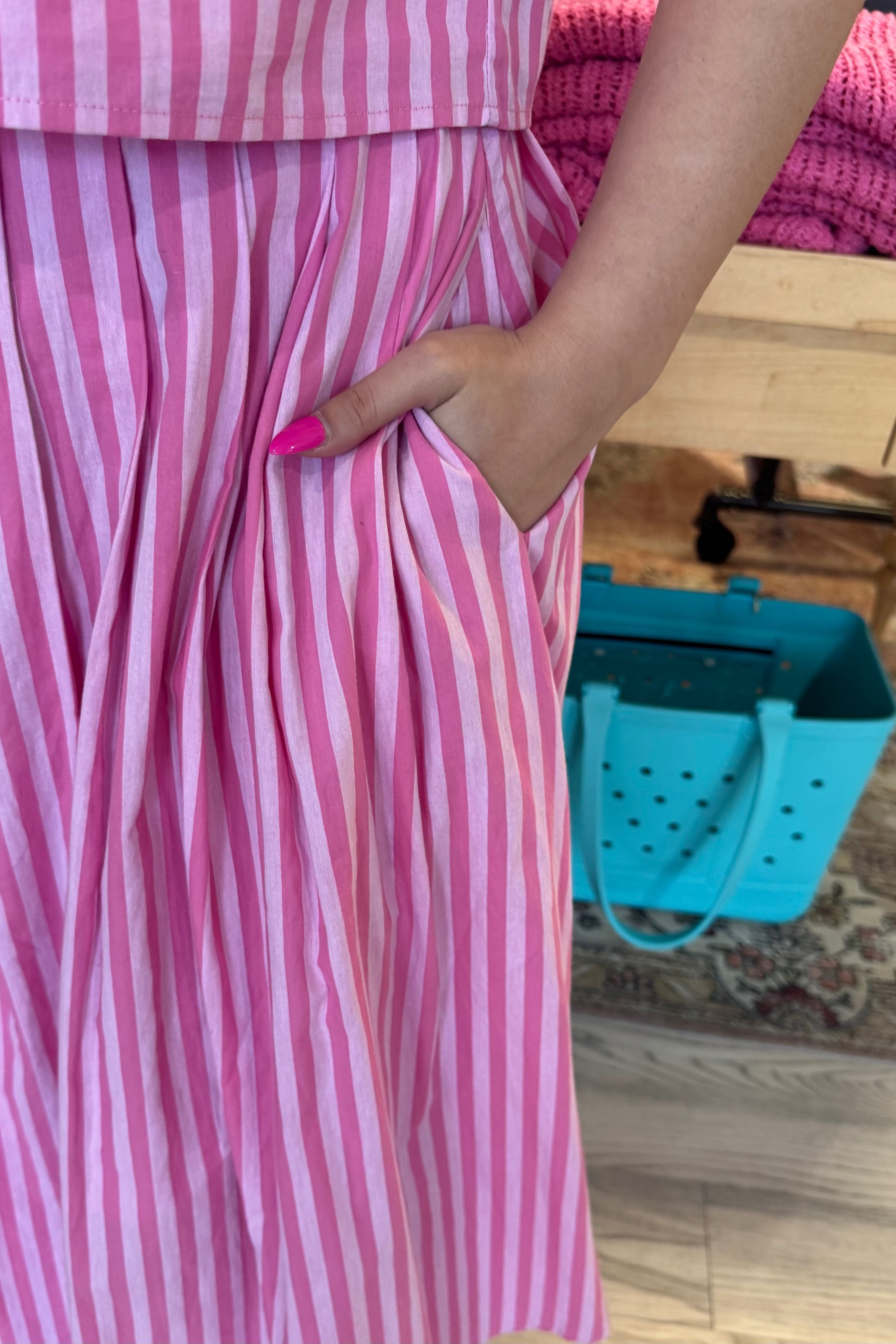 Striped Maxi Skirt BOTTOMS ENTRO