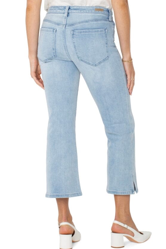 Hannah Cropped Flare with Slit Hem JEANS LIVERPOOL