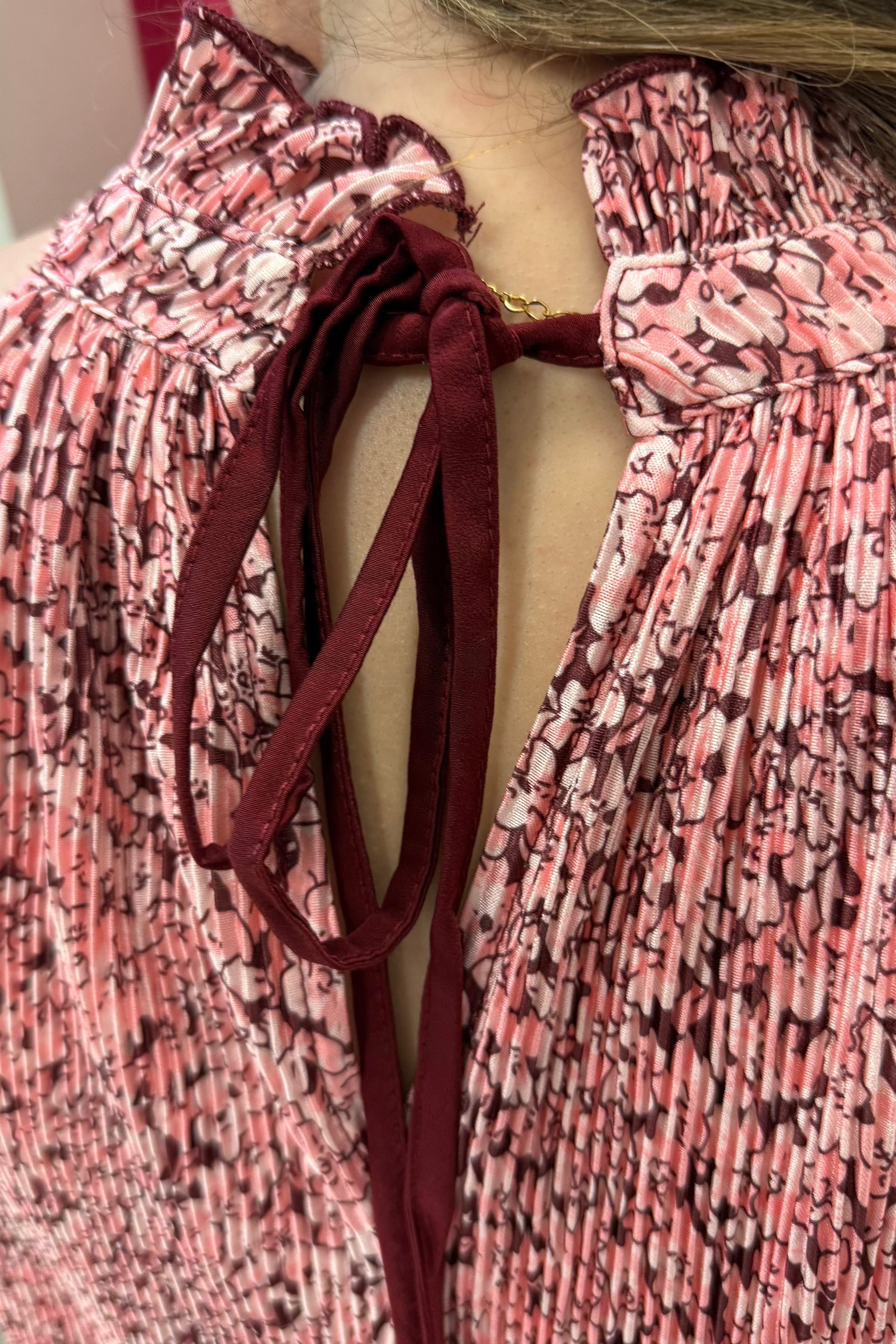 Dull Satin Mock Neck Halter Top JR TOP DRESSY EASEL