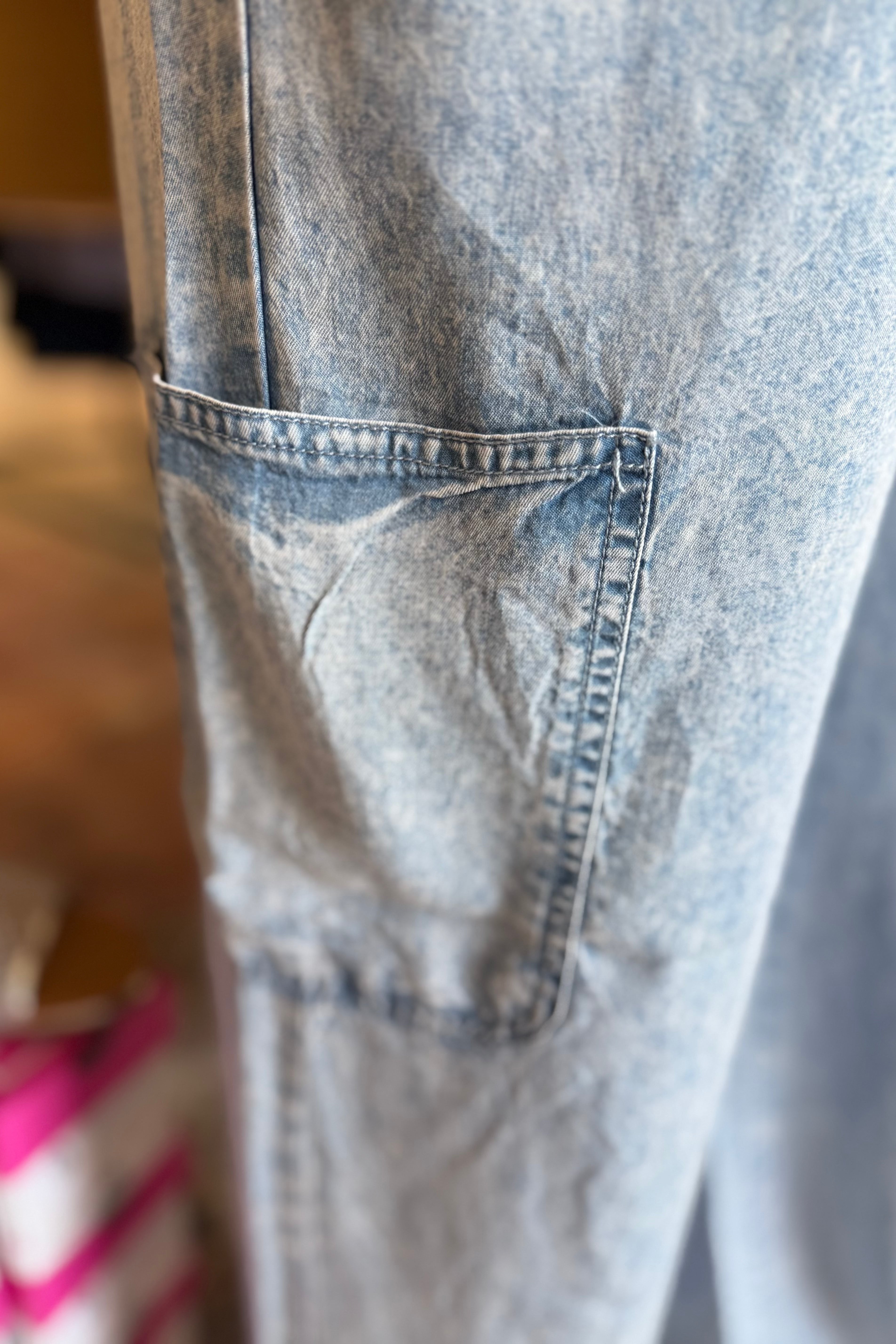 Pull On Drawstring Flowy Denim Pant BOTTOMS ZAC & RACHEL