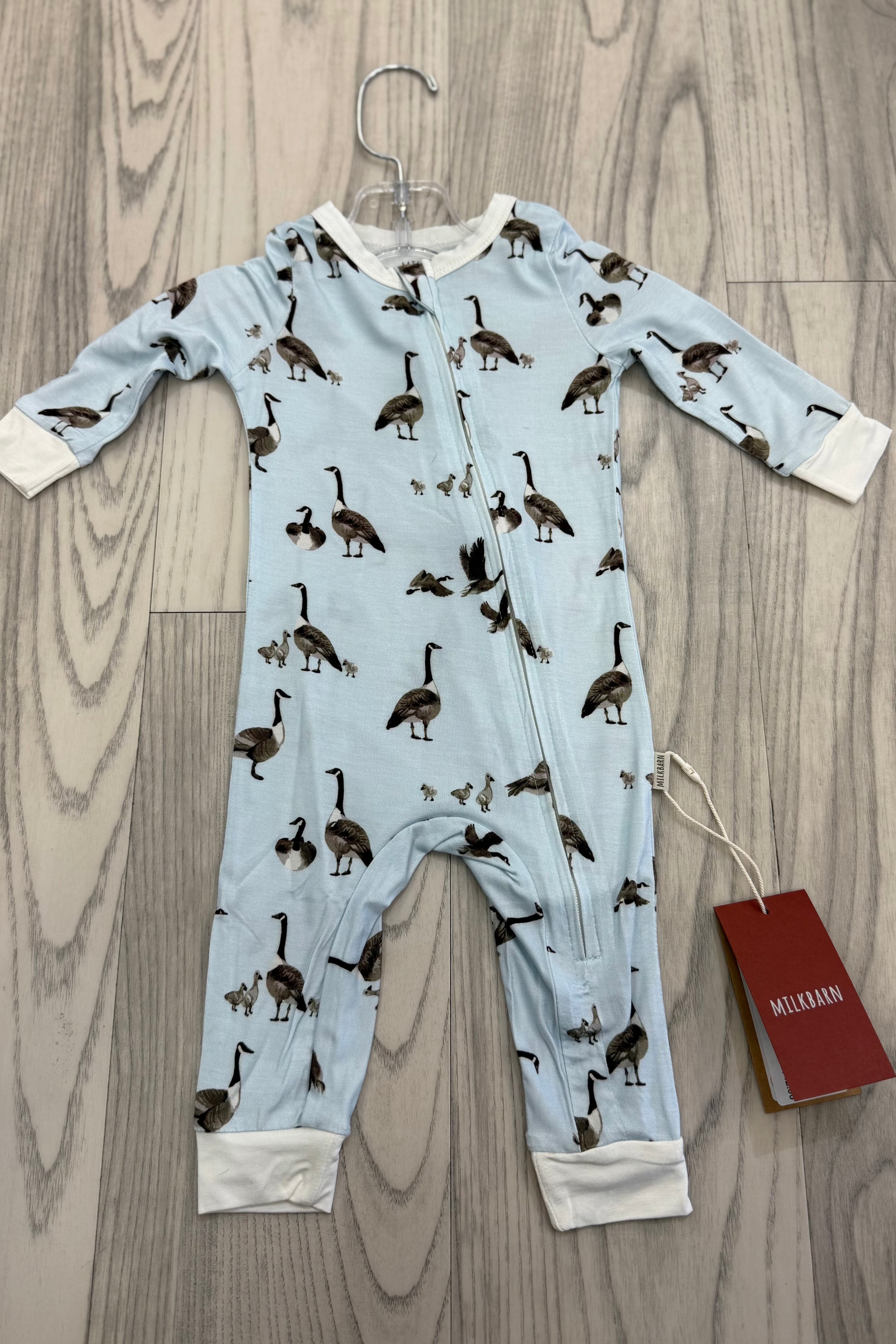 Luxe Stretch Zipper Pajama Goose GIFT/OTHER MILKBARN