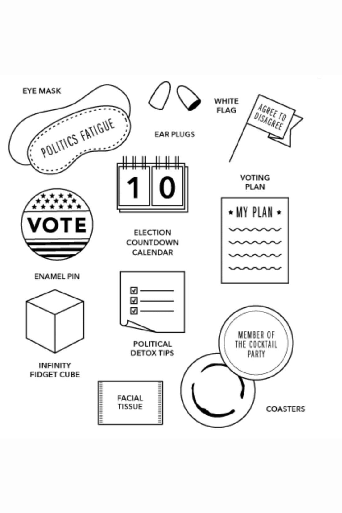 Election Year Survival Kit GIFT/OTHER PINCH PROVISIONS