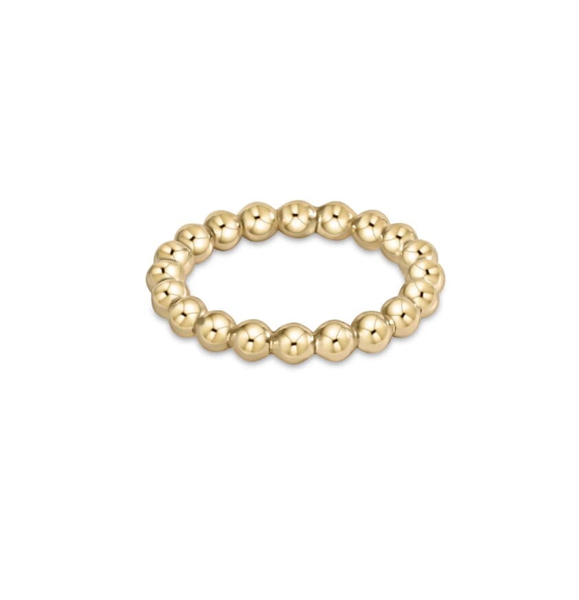 Classic Gold 3mm Bead Ring JEWELRY ENEWTON