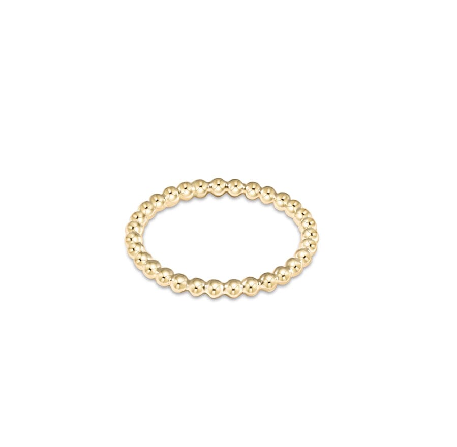 Classic Gold 2mm Bead Ring JEWELRY ENEWTON