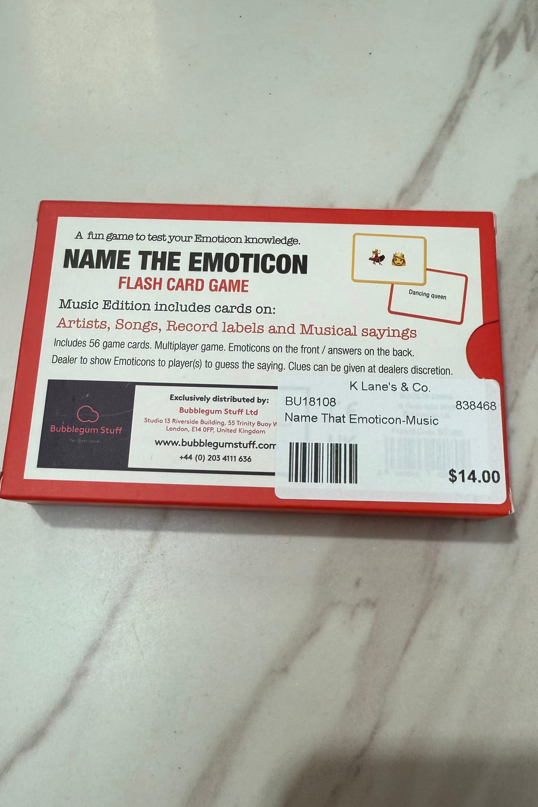 Name That Emoticon Emoji Game-Music GIFT/OTHER BUBBLEGUMSTUFF