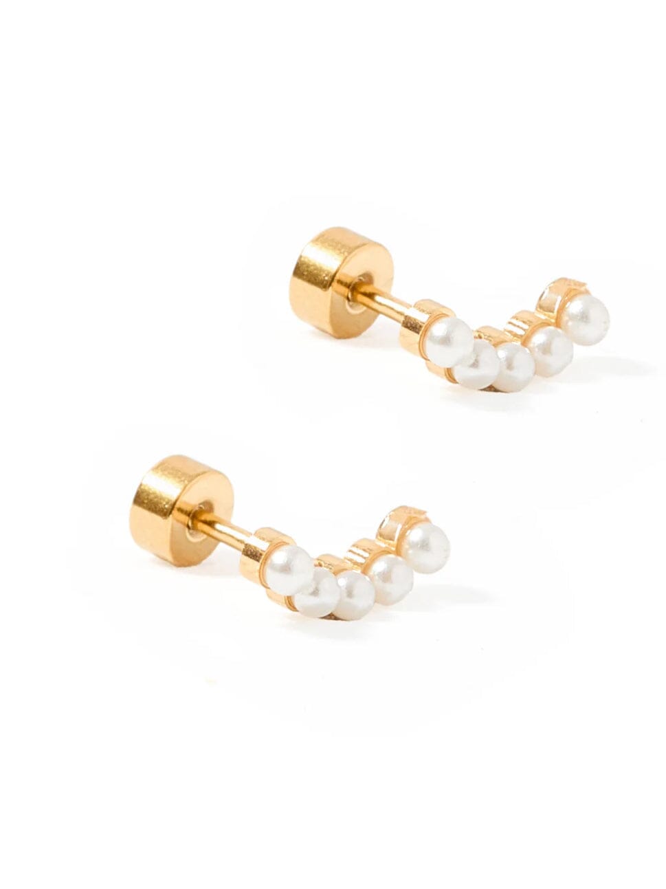 Screwback Stud Abigail Pearl JEWELRY LINNY CO