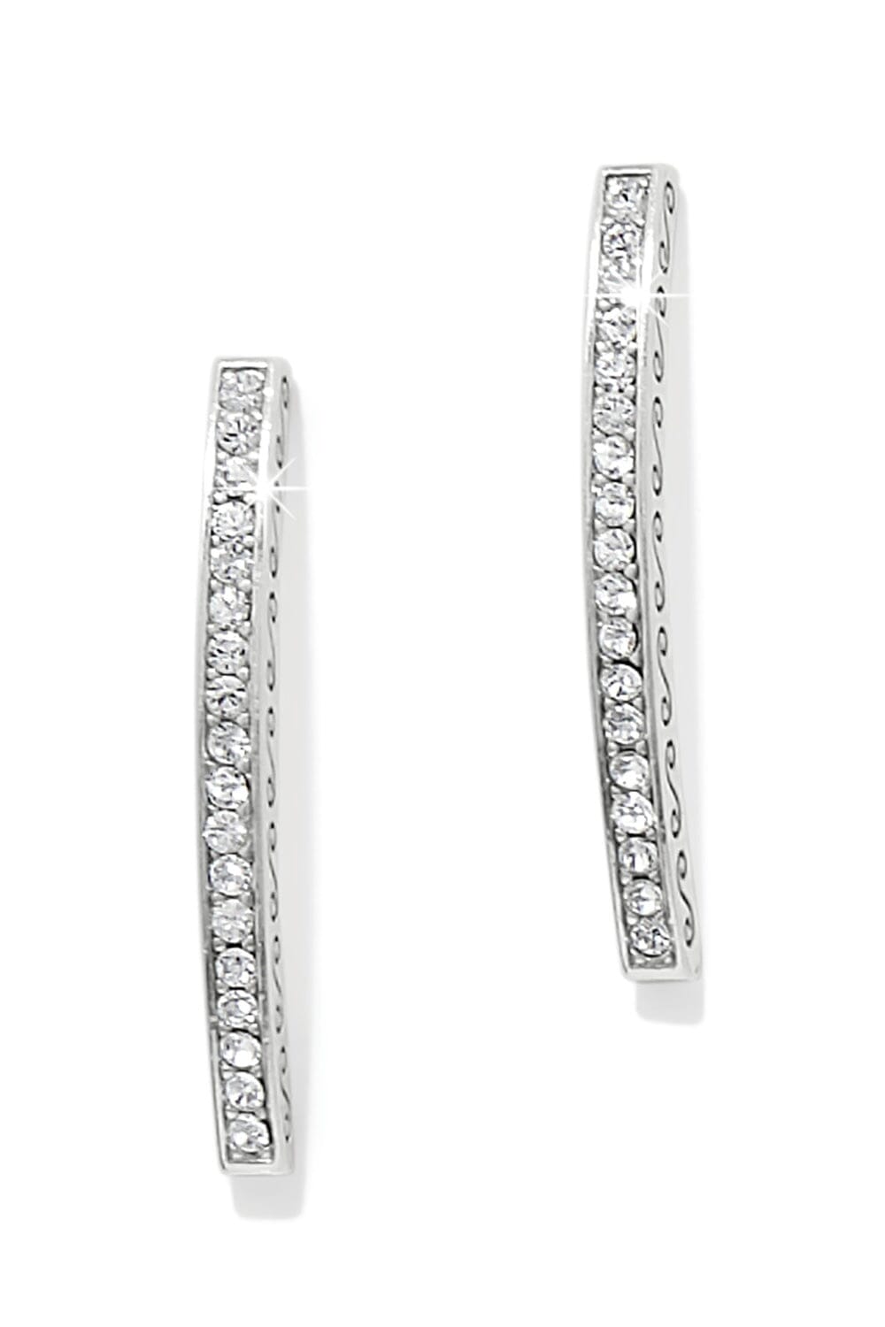 Meridian Geo Bar Post Silver Earrings BJEWELRY Brighton Collectables