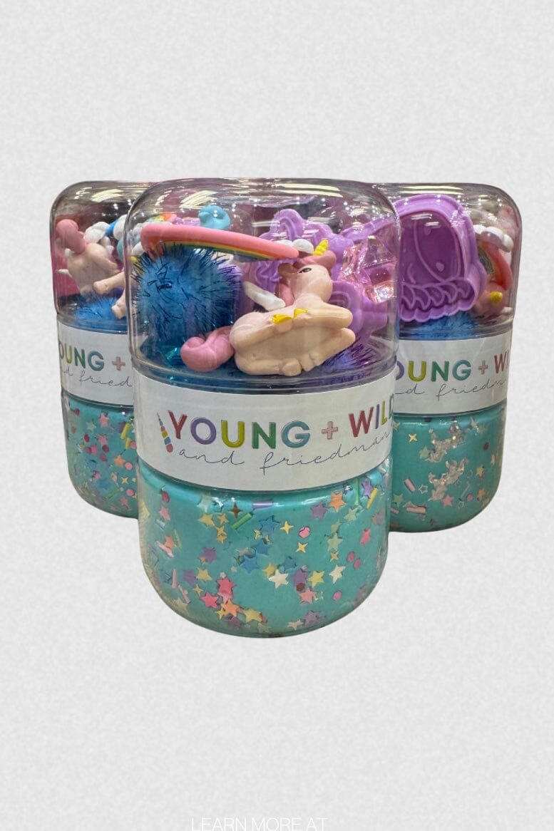 Grab & Go Dough Jar GIFT/OTHER YOUNG + WILD & FRIEDMAN UNICORN