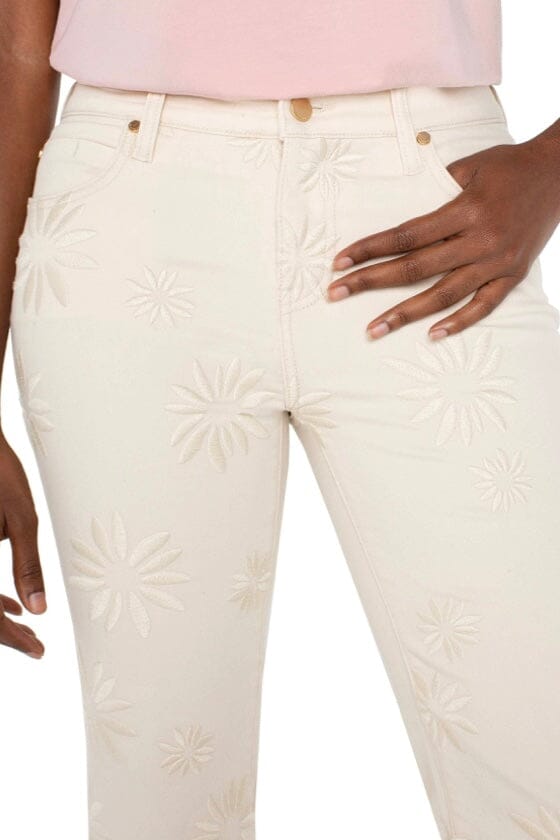 Hannah Crop Flare With Fray Hem BOTTOMS LIVERPOOL