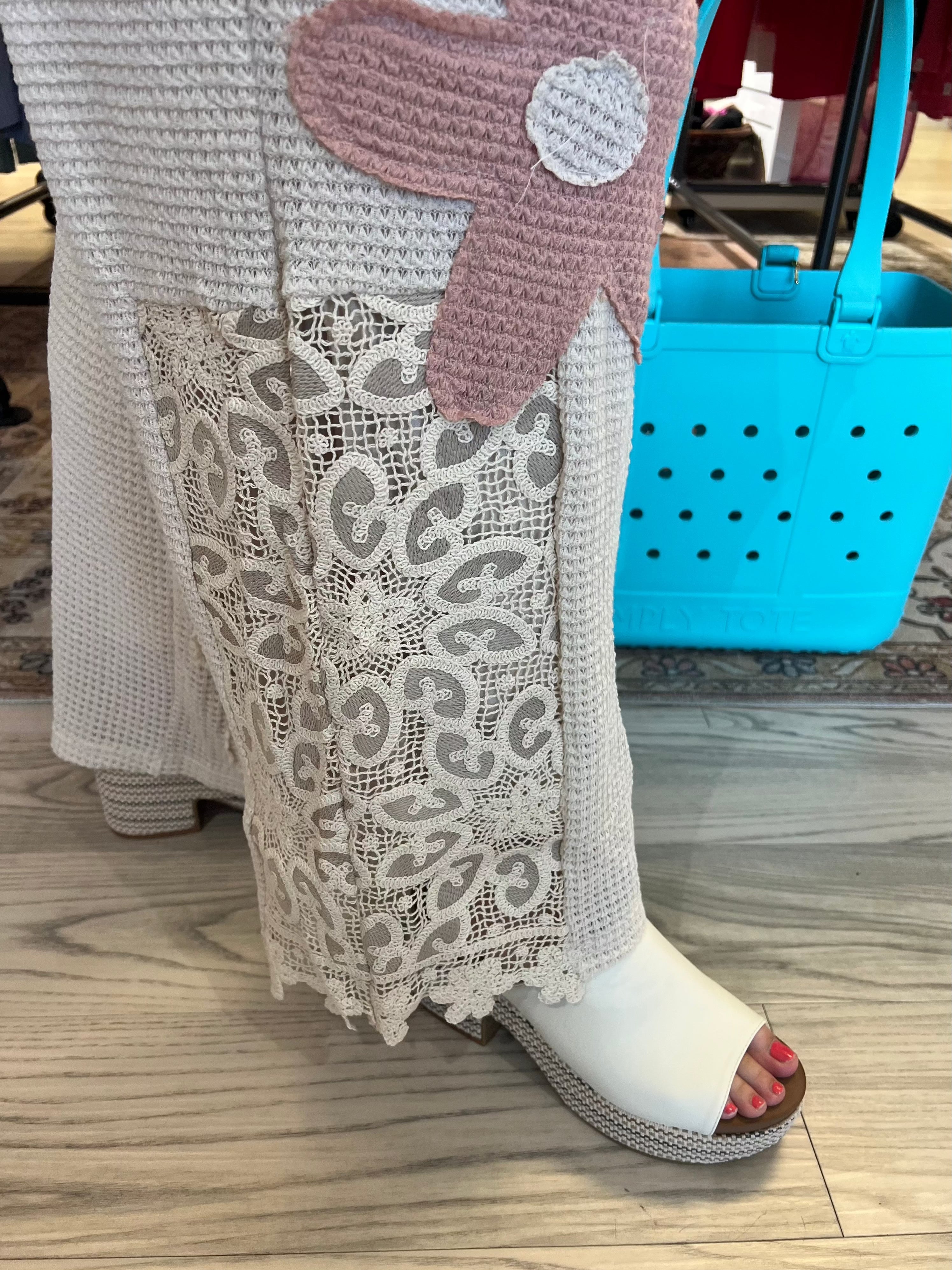 Patchwork Textured Pant BOTTOMS DAVI&DANI