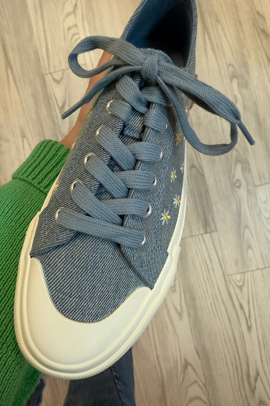 Take The Lead Denim Daisy Sneakers SHOES CORKYS