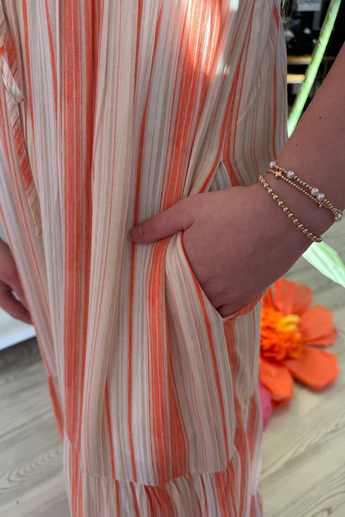 Flutter Sleeve Tie Waist Maxi Dress DRESS LIVERPOOL