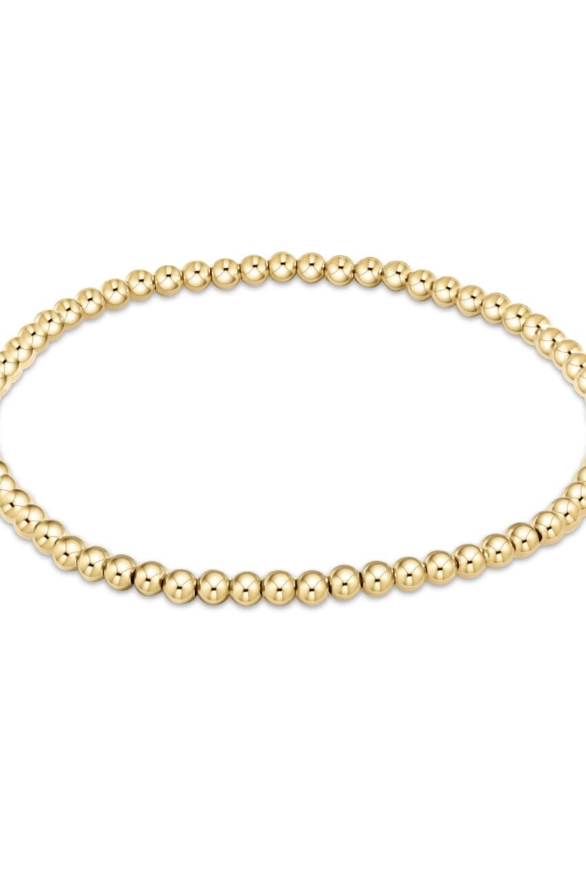 Extended Classic Gold 3mm Bead Bracelet JEWELRY ENEWTON