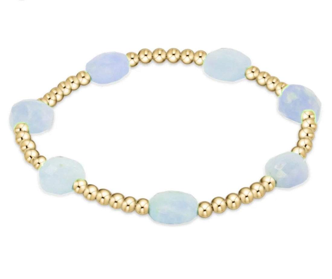 Admire Gold 3mm Bracelet-Aqua JEWELRY ENEWTON