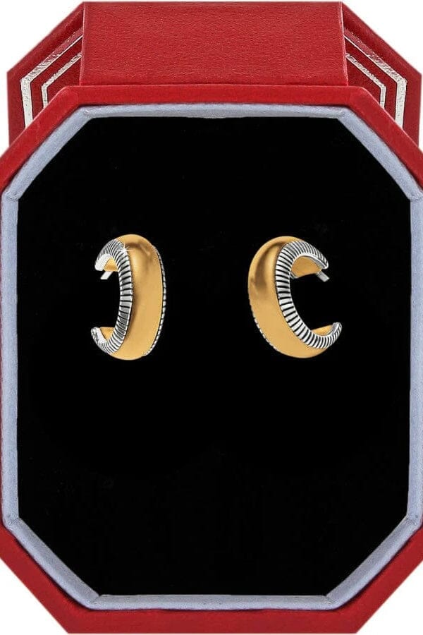 Interlok Noir Small Hoop Earrings Gift Box BJEWELRY Brighton Collectables
