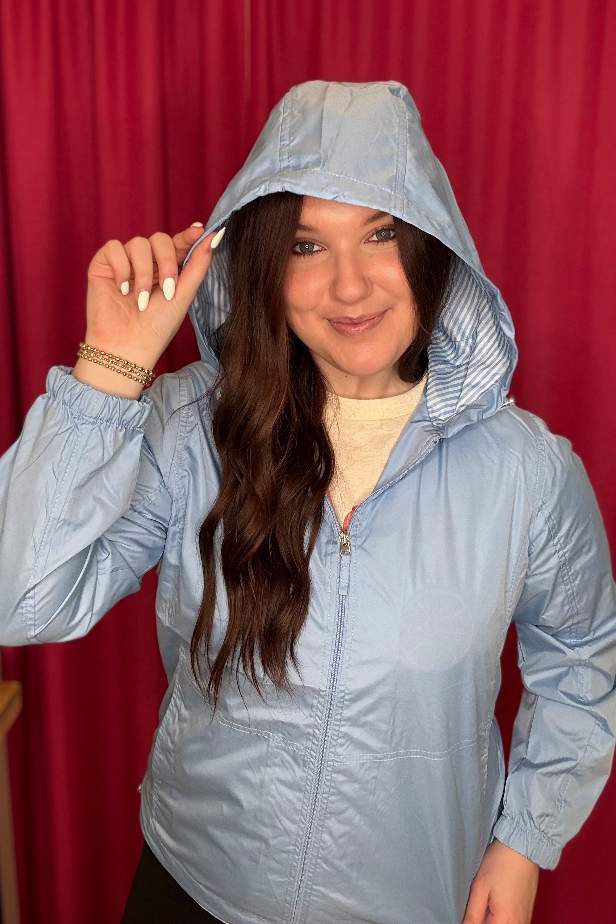 Long Sleeve Zip-Up Windbreaker/Rain Coat JACKET KEREN HART