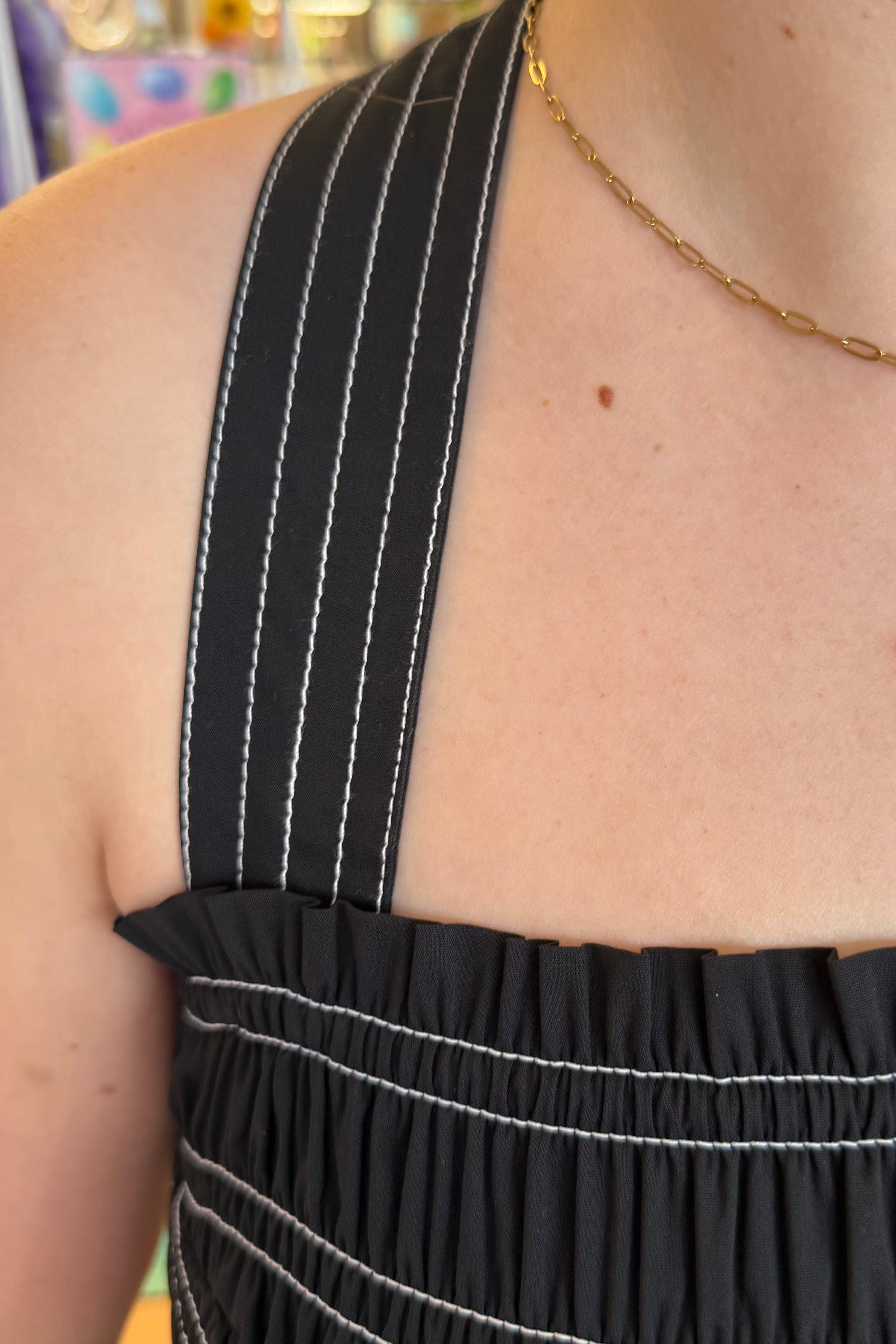 Sleeveless Smocked Woven Midi Dress DRESS LIVERPOOL