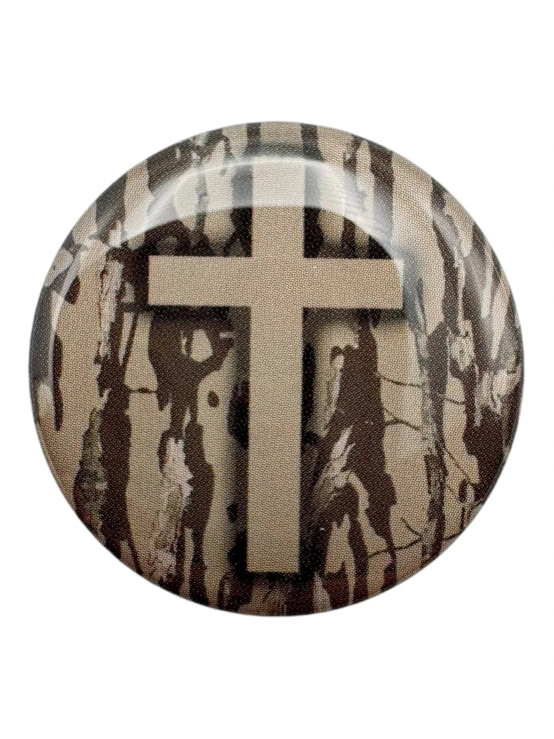 Tree Bark Camo Cross Tap To Pray Sticker GIFT/OTHER VERSIBLE