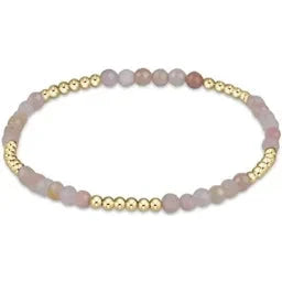 Blissful Pattern 2.5mm Bead Bracelet-Pink Opal JEWELRY ENEWTON