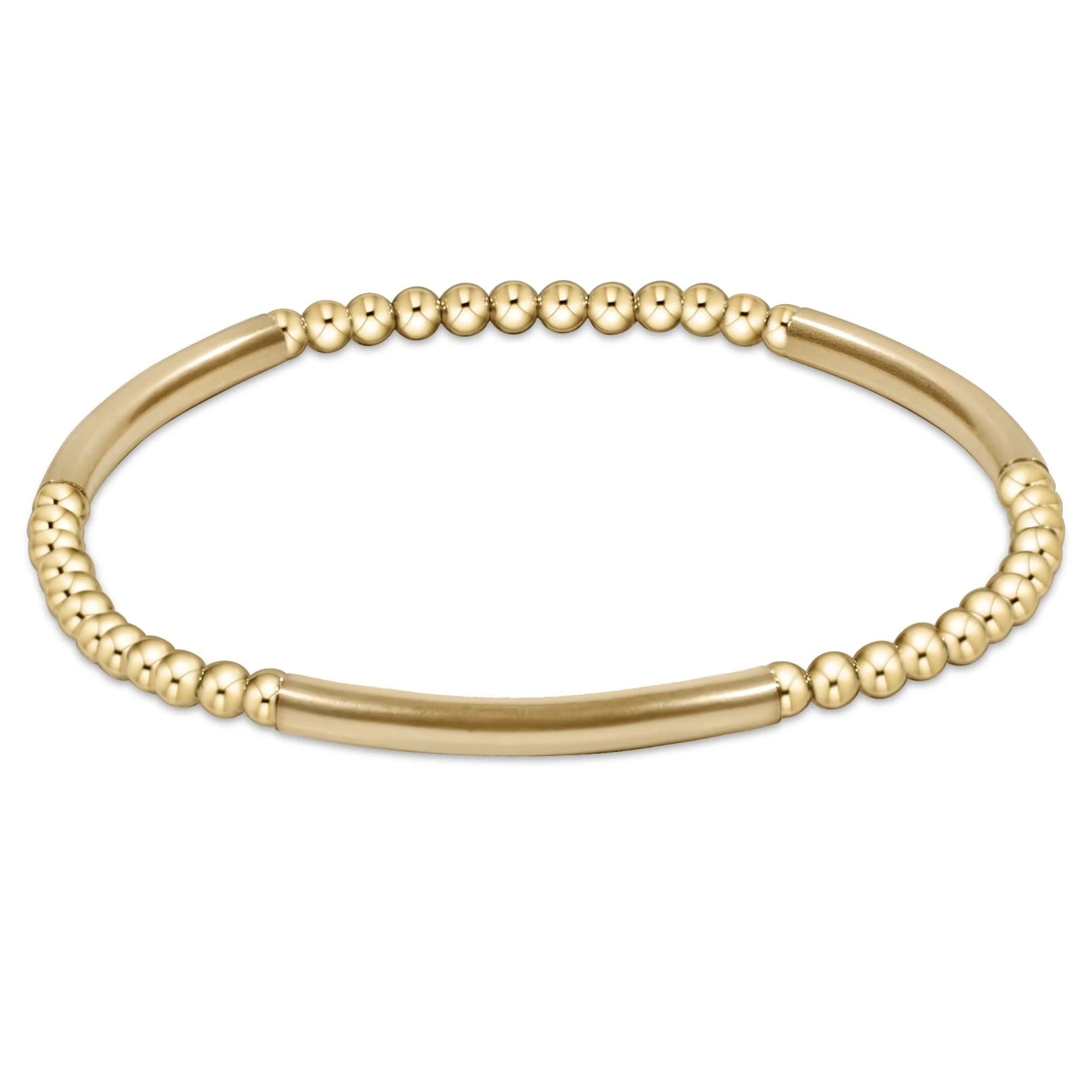 Enewton Bliss Bar Pattern Gold 3mm Bracelet