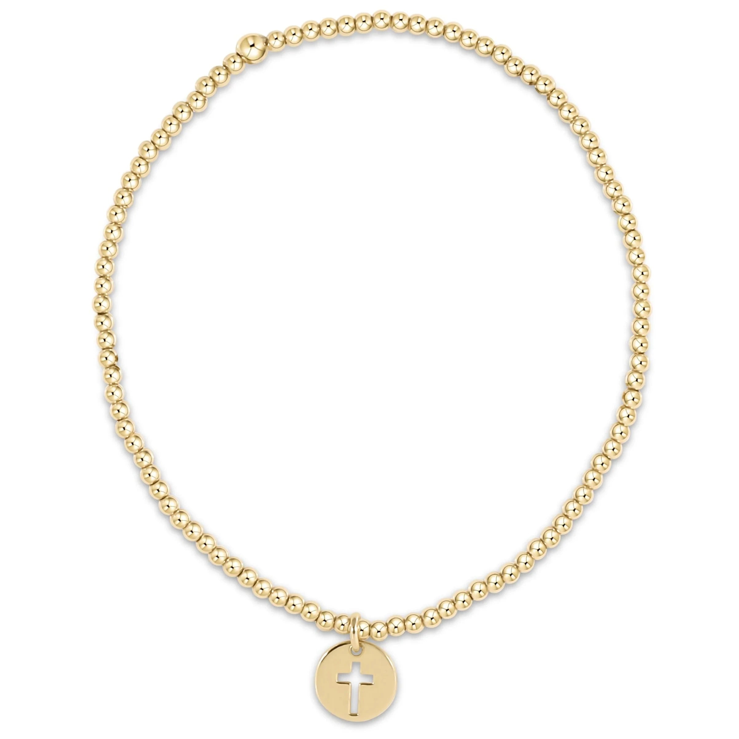 Enewton Classic Gold 2mm Bracelet - Blessed Small Gold Disc JEWELRY ENEWTON