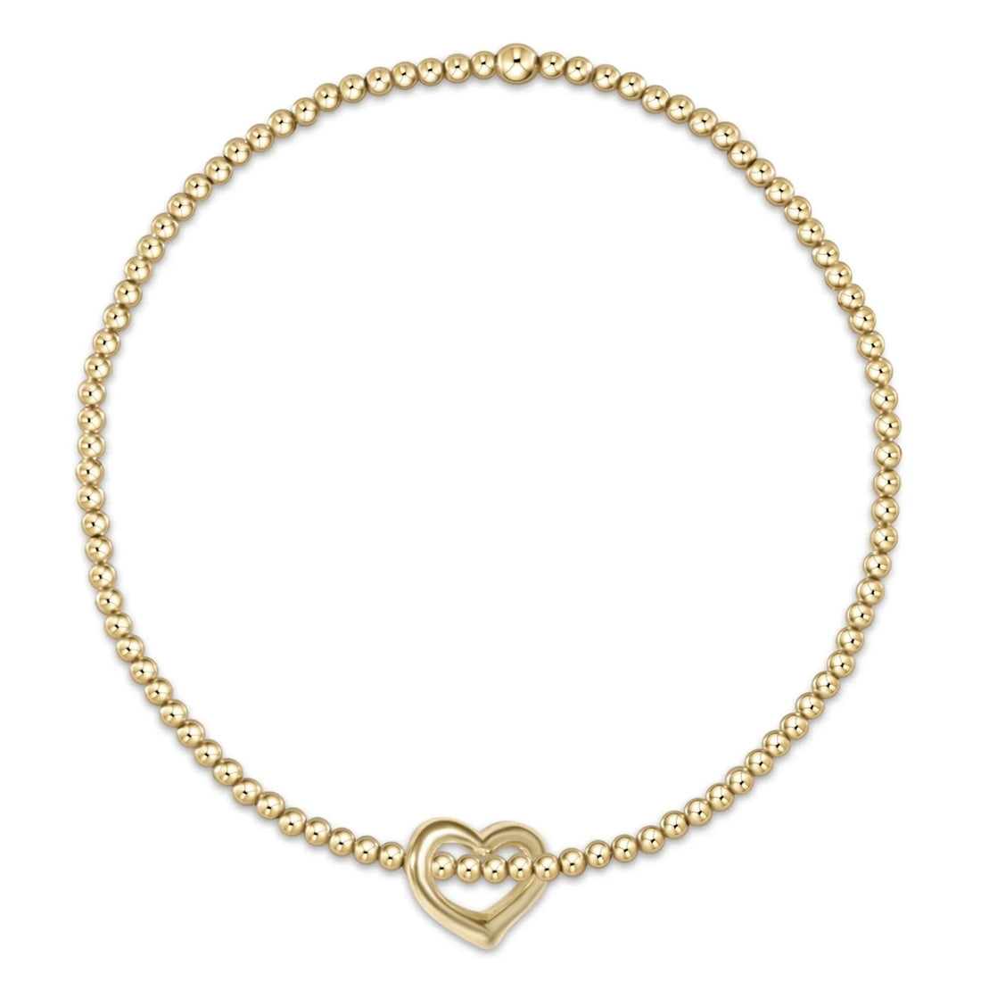 Enewton Classic Gold 2mm Bracelet - Love Small Gold Charm JEWELRY ENEWTON