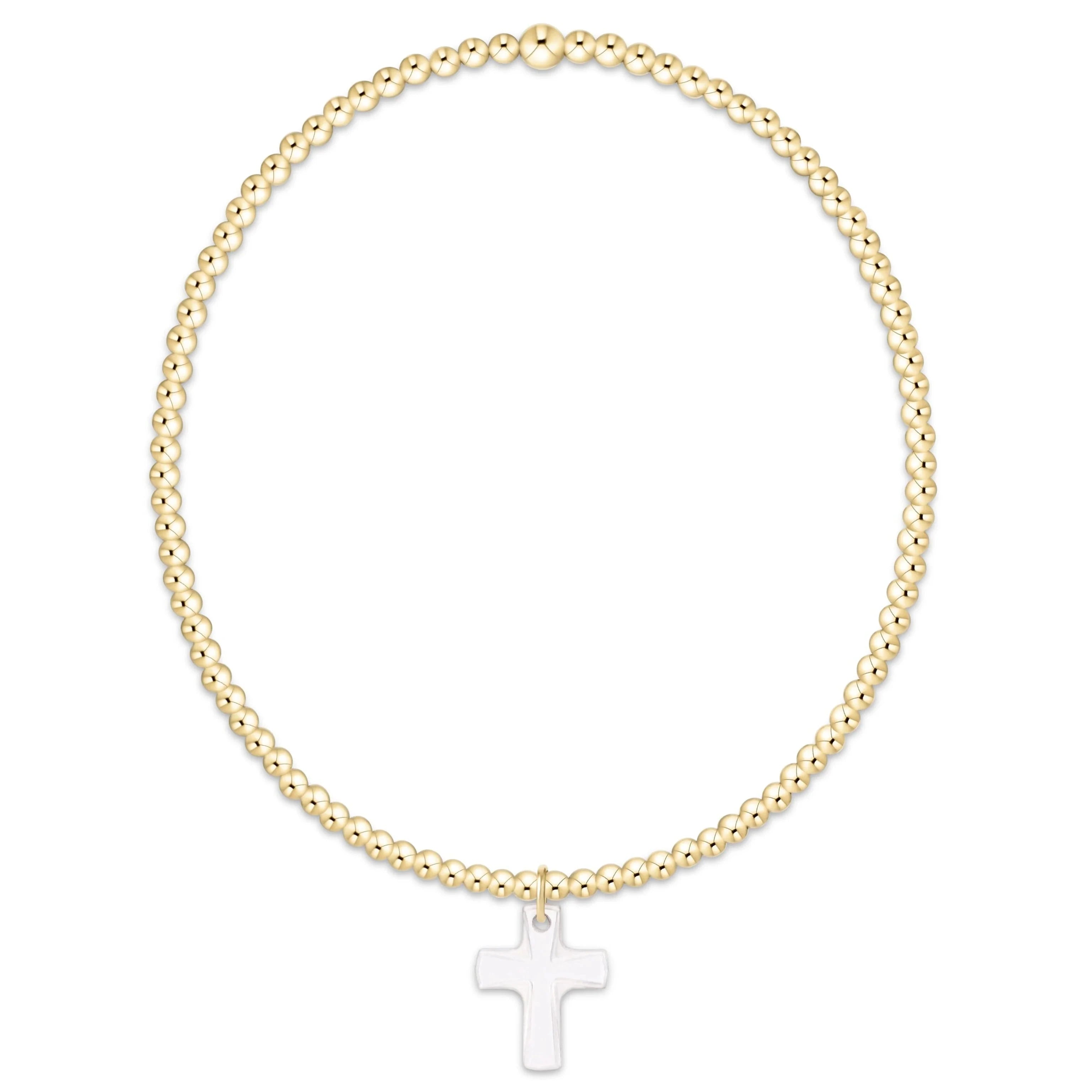 Enewton Classic Gold 2mm Bracelet - Blessed Crystal Charm JEWELRY ENEWTON