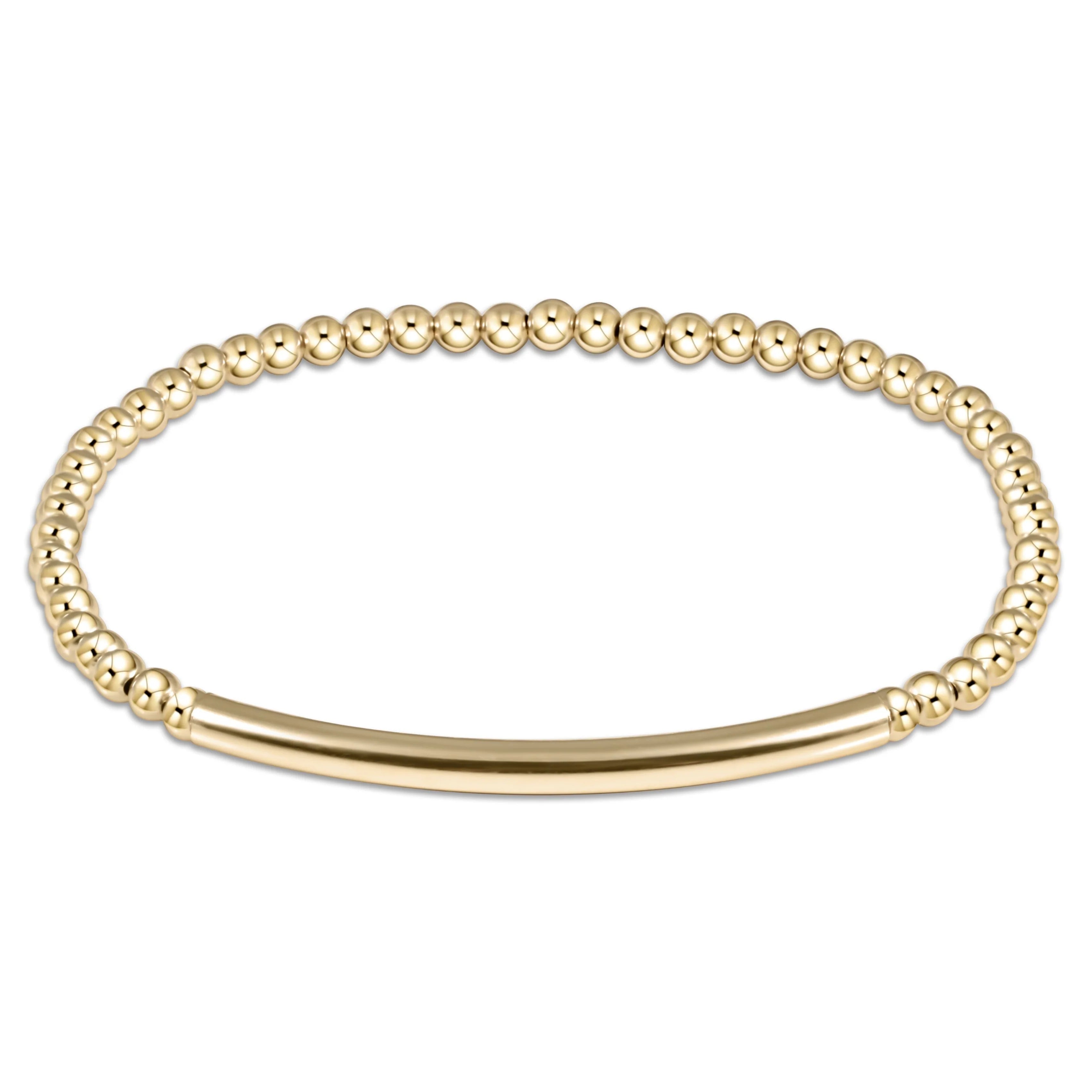 Enewton Bliss Bar Smooth Gold 3mm Bracelet