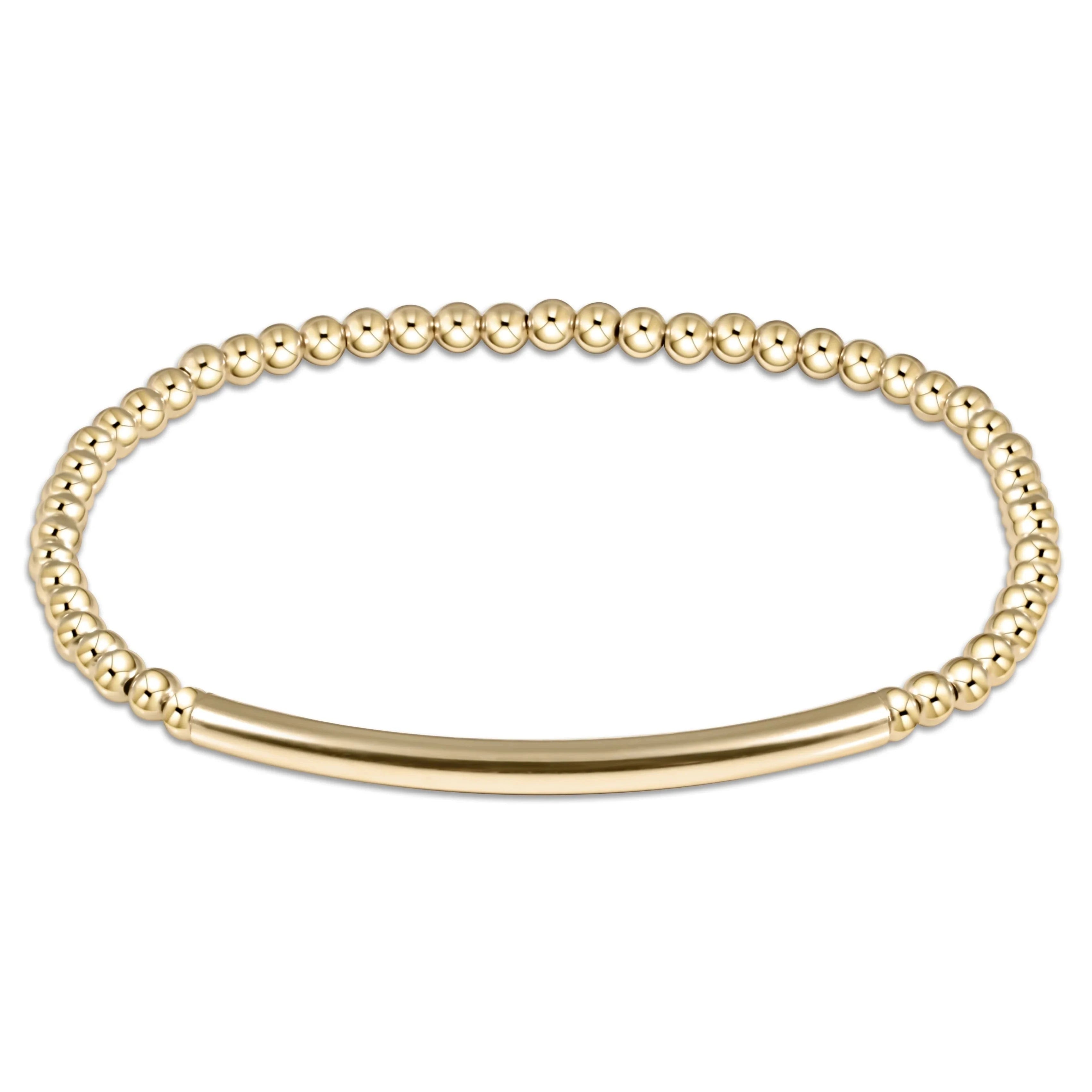Enewton Bliss Bar Smooth Gold 3mm Bracelet JEWELRY ENEWTON