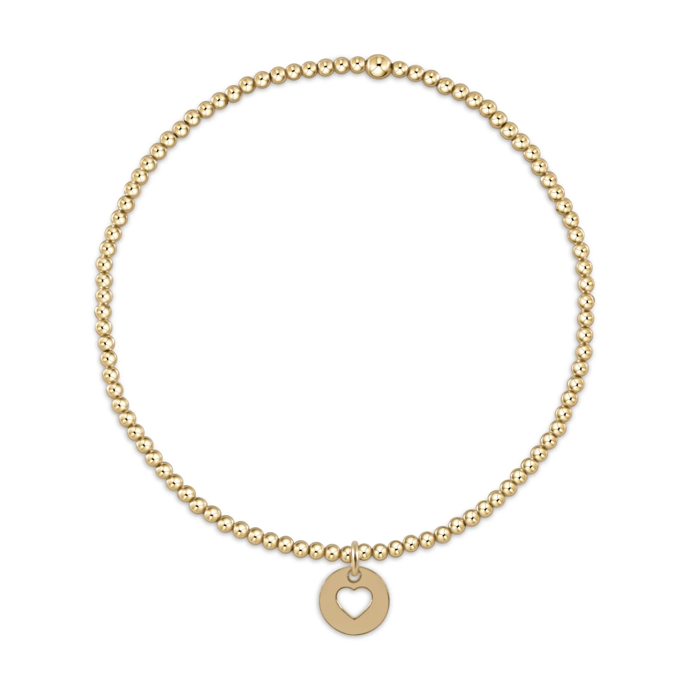 Enewton Classic Gold 2mm Bracelet - Love Small Gold Disc