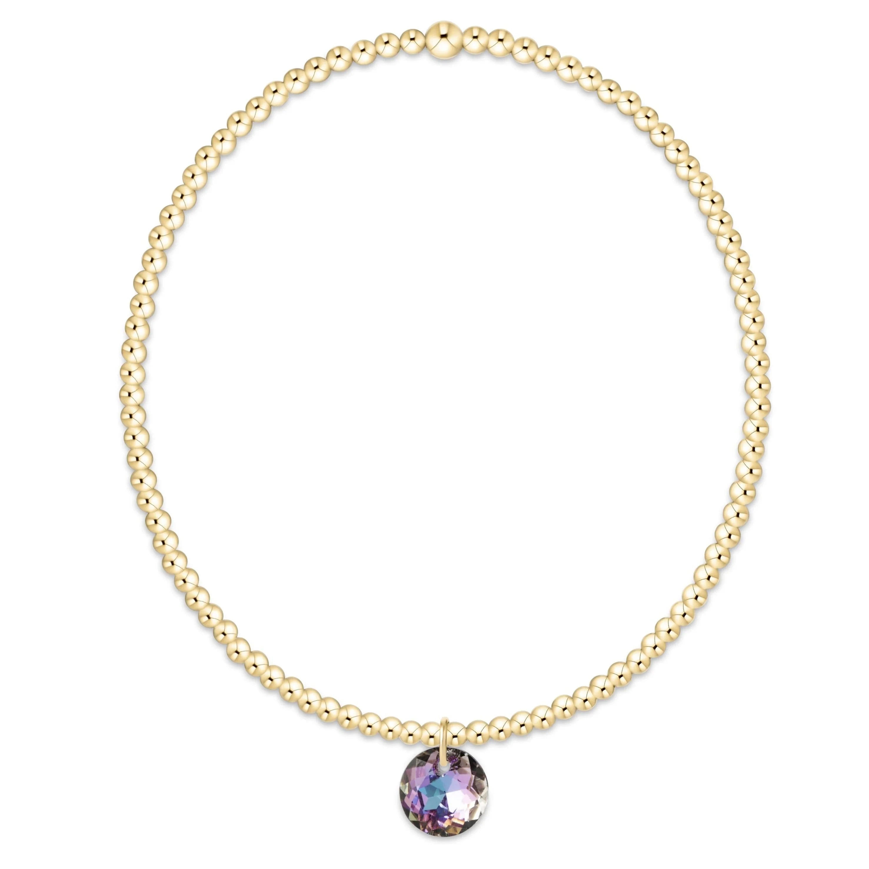 Enewton Classic Gold 2mm Bracelet Reflection Small Charm-6 JEWELRY ENEWTON