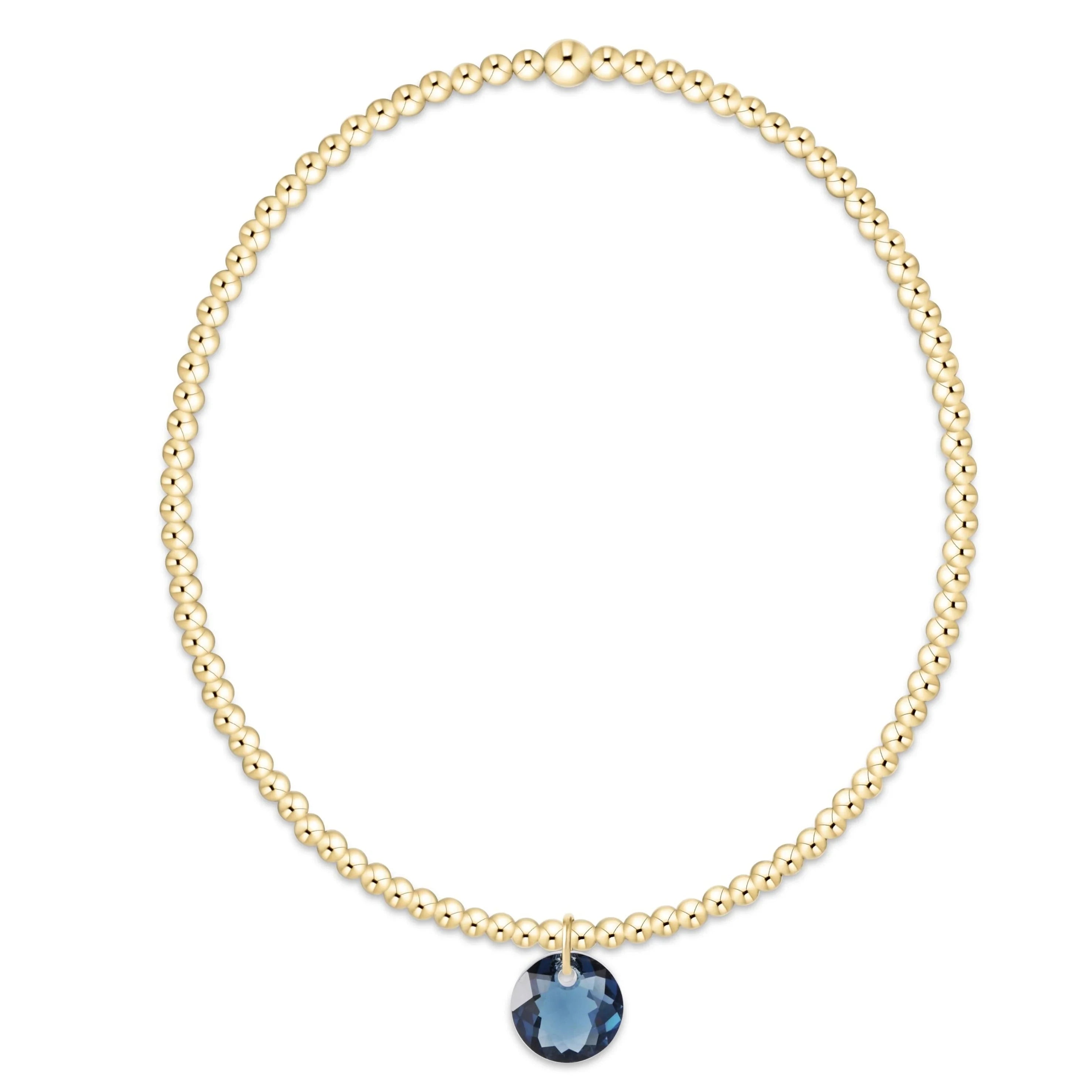 Enewton Classic Gold 2mm Bracelet Reflection Small Charm-9 JEWELRY ENEWTON