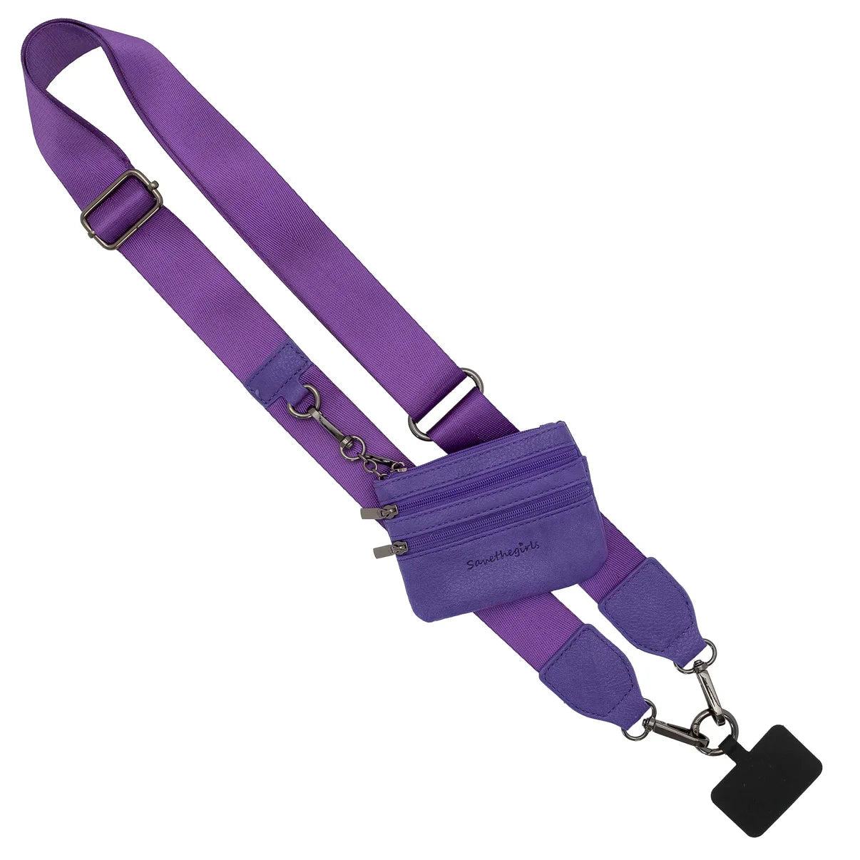 Clip & Go with Classic Zipper Pouch GIFT/OTHER SAVE THE GIRLS PURPLE
