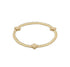 Signature Cross Gold Pattern 3mm Bead Bracelet - Gold JEWELRY ENEWTON