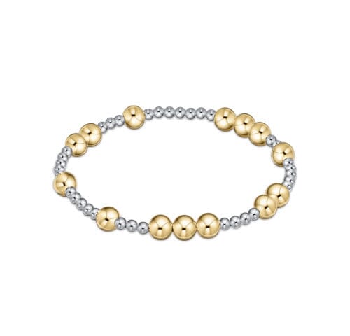 Hope Unwritten 6mm Bead Bracelet - Mixed Metal JEWELRY ENEWTON