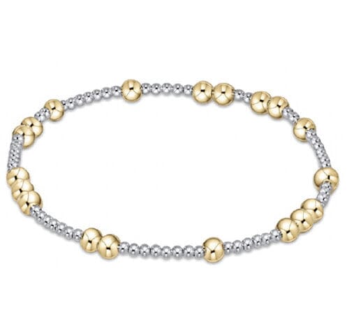 Hope Unwritten 4mm Bead Bracelet - Mixed Metal JEWELRY ENEWTON