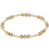 Dignity Joy Pattern 4mm Bead Bracelet - Gold JEWELRY ENEWTON