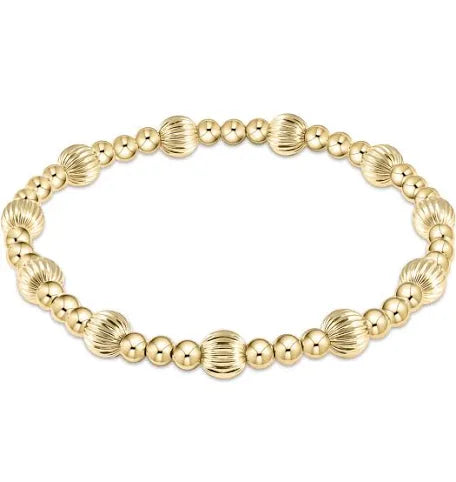 Dignity Sincerity Pattern 6MM Gold JEWELRY ENEWTON