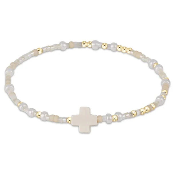 Enewton e girl Hope Unwritten Signature Cross Bracelet- On Snow You Didn&