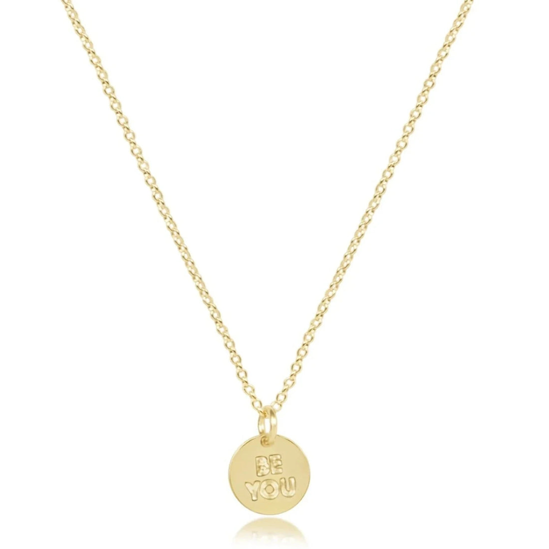 Enewton e girl 14" Necklace Gold-Be You Small Gold Disc JEWELRY ENEWTON