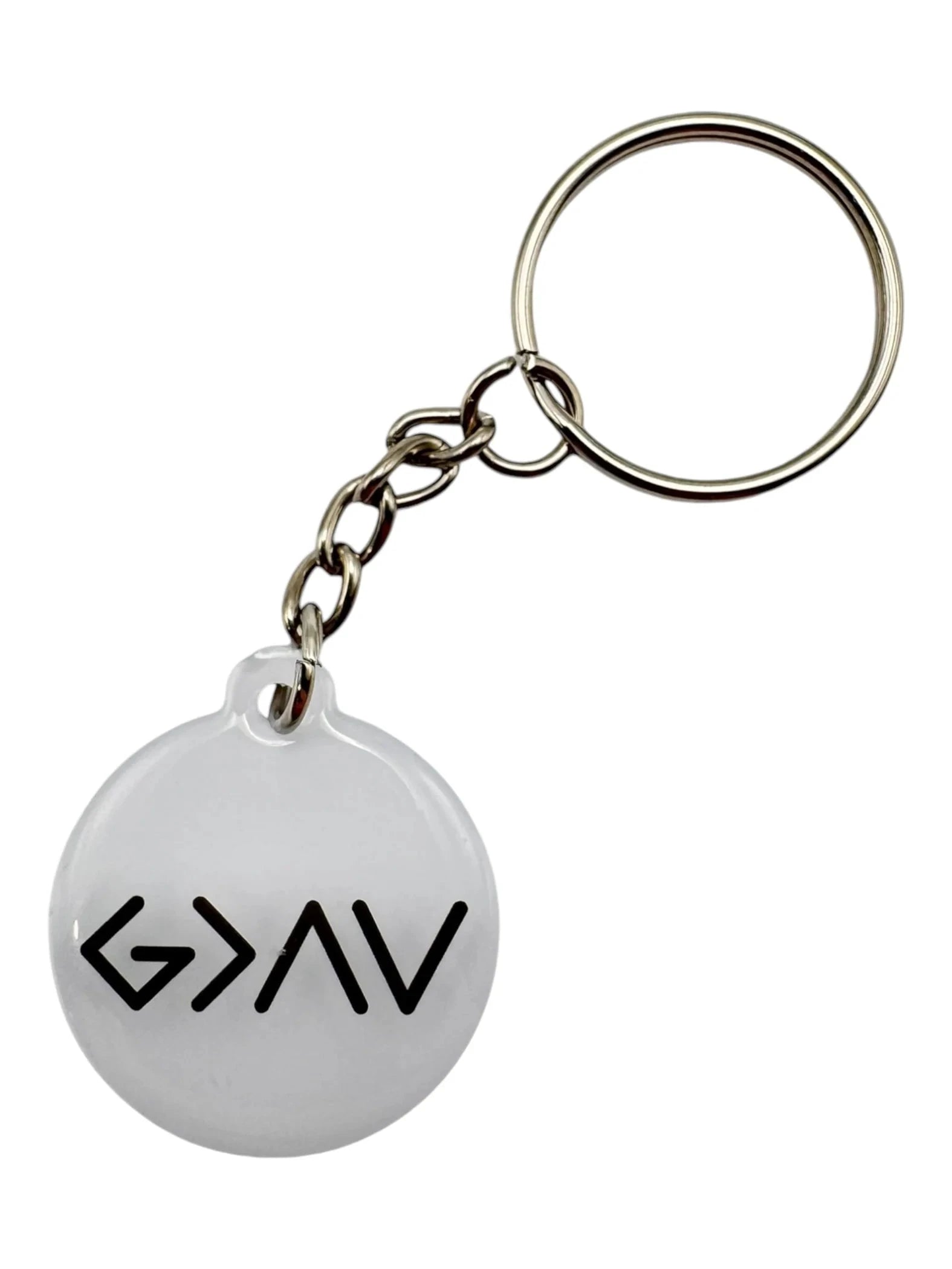 White God is Greater Keychain GIFT/OTHER VERSIBLE