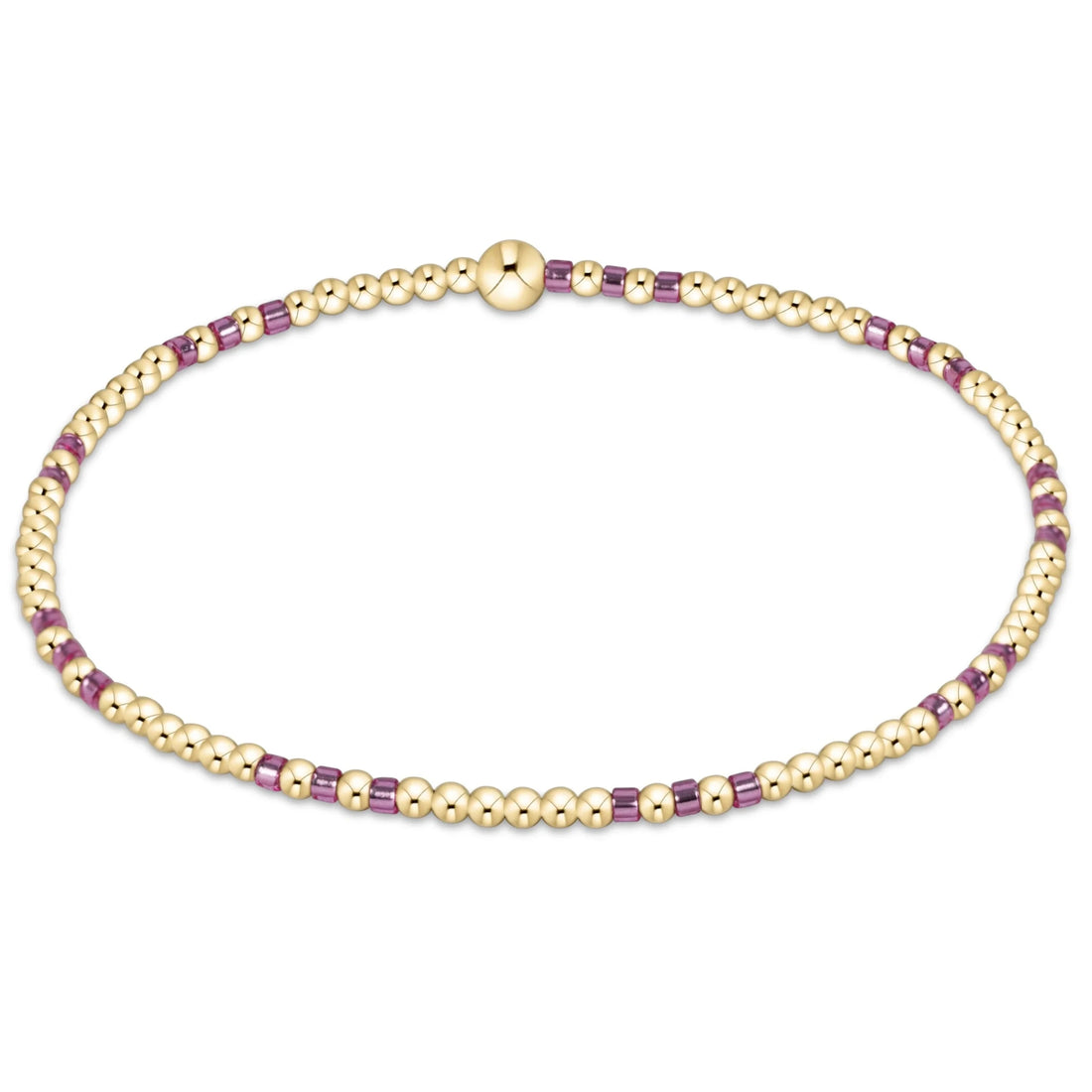 Enewton Hope Joy Pattern 2mm Bead Bracelet- Pink Metallic JEWELRY ENEWTON