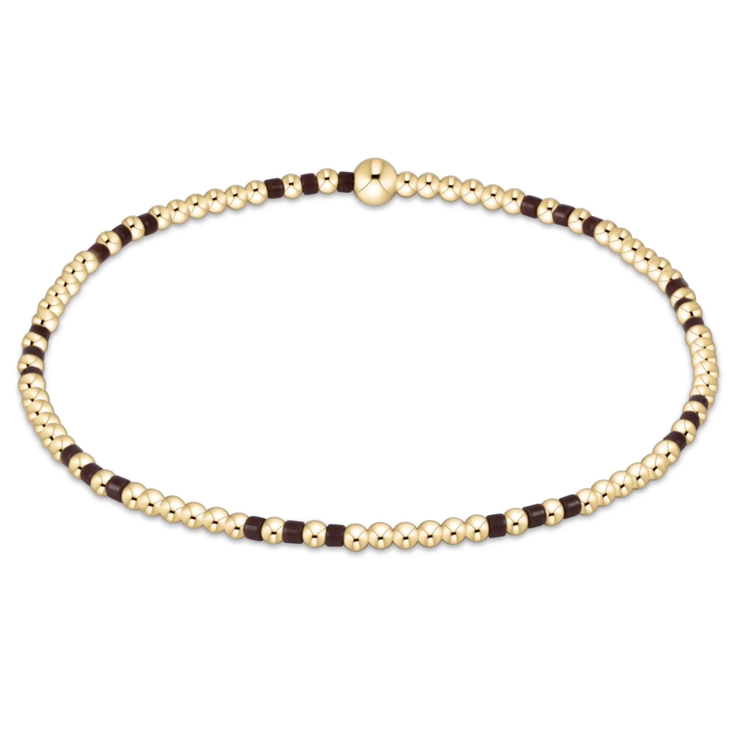 Enewton Hope Joy Pattern 2mm Bead Bracelet- Chocolate JEWELRY ENEWTON