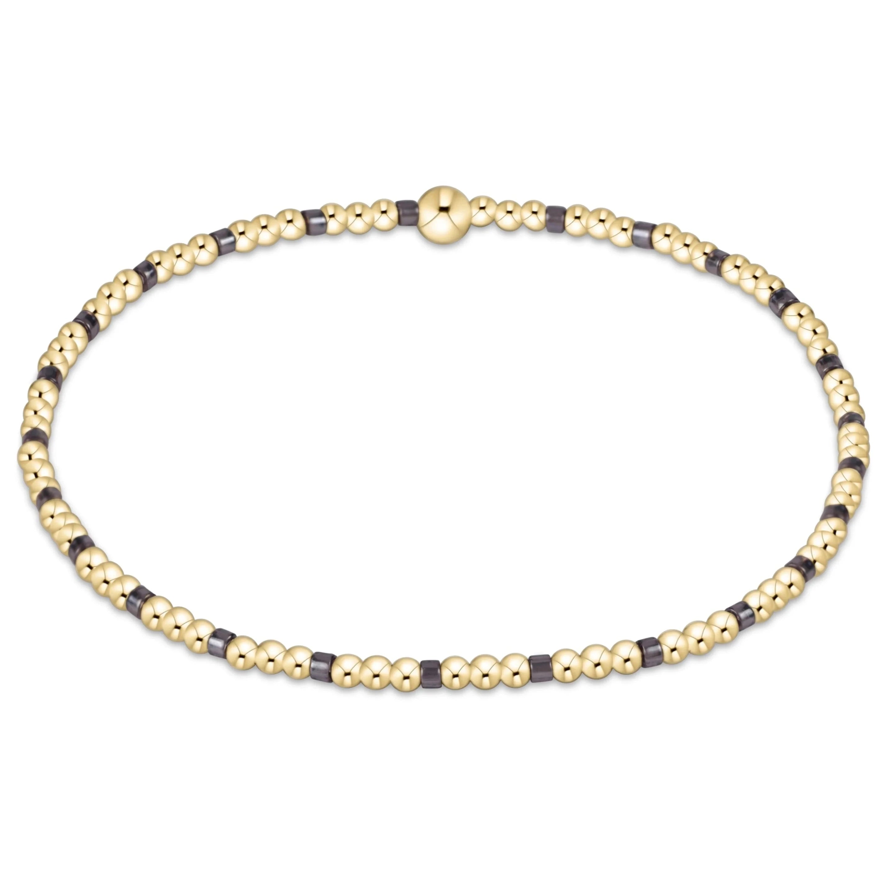 Enewton Hope Sincerity Pattern 2mm Bead Bracelet- Taupe with a Twist JEWELRY ENEWTON