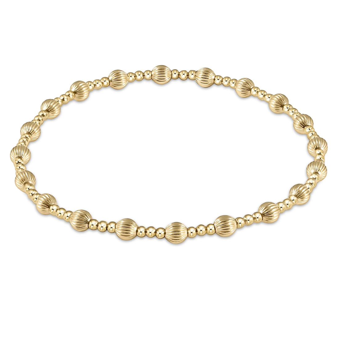 Enewton Extended Dignity Sincerity Pattern 4mm Bead Bracelet-Gold JEWELRY ENEWTON
