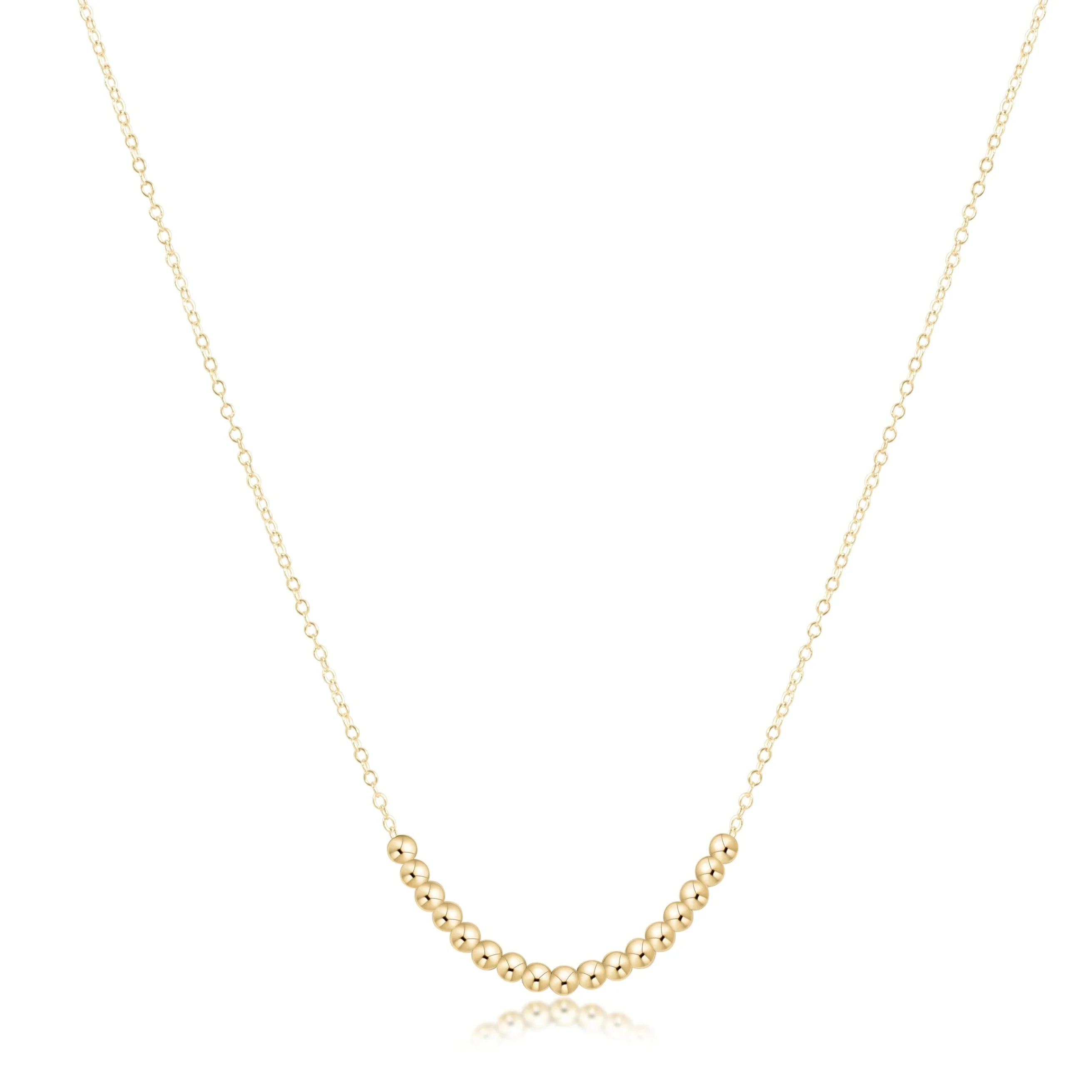 16" Necklace Gold Beaded Bliss Small Gold JEWELRY ENEWTON