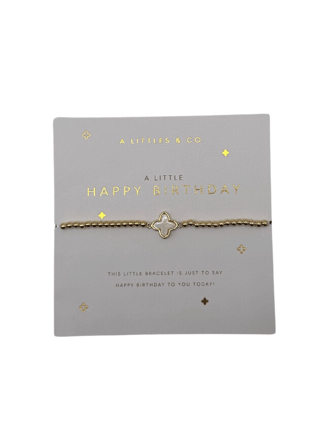Happy Birthday Bracelet JEWELRY A LITTLES & CO