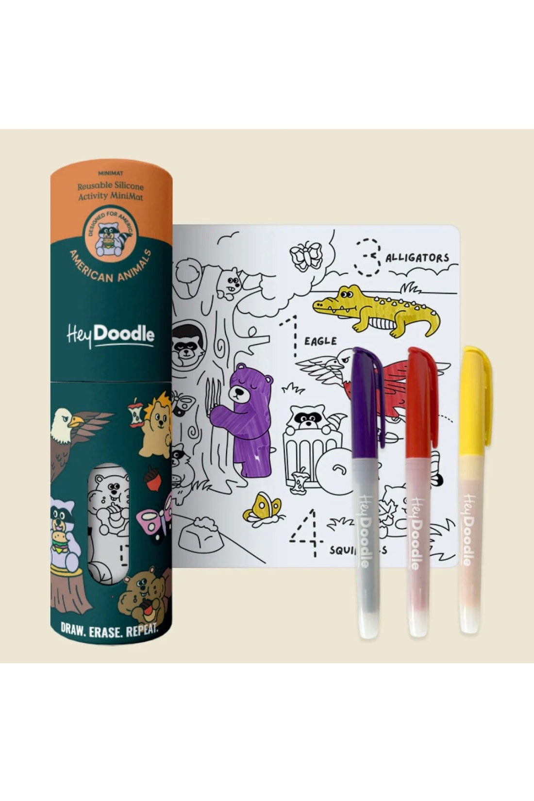 American Animals Mini Activity Mat GIFT/OTHER HEY DOODLE