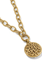 Contempo Gold Medallion Charm Necklace BJEWELRY Brighton Collectables 